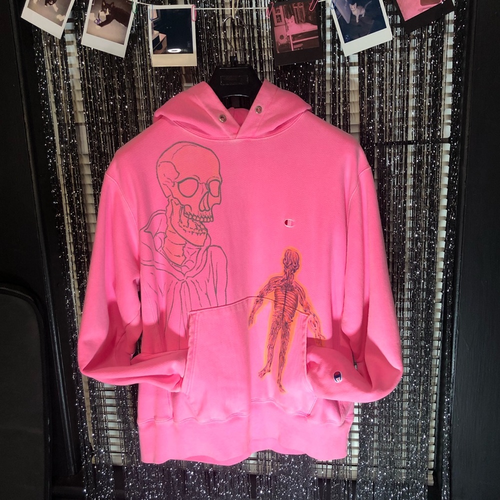 Champion *Light* Pink Skeleton Hoodie PLS READDESC
